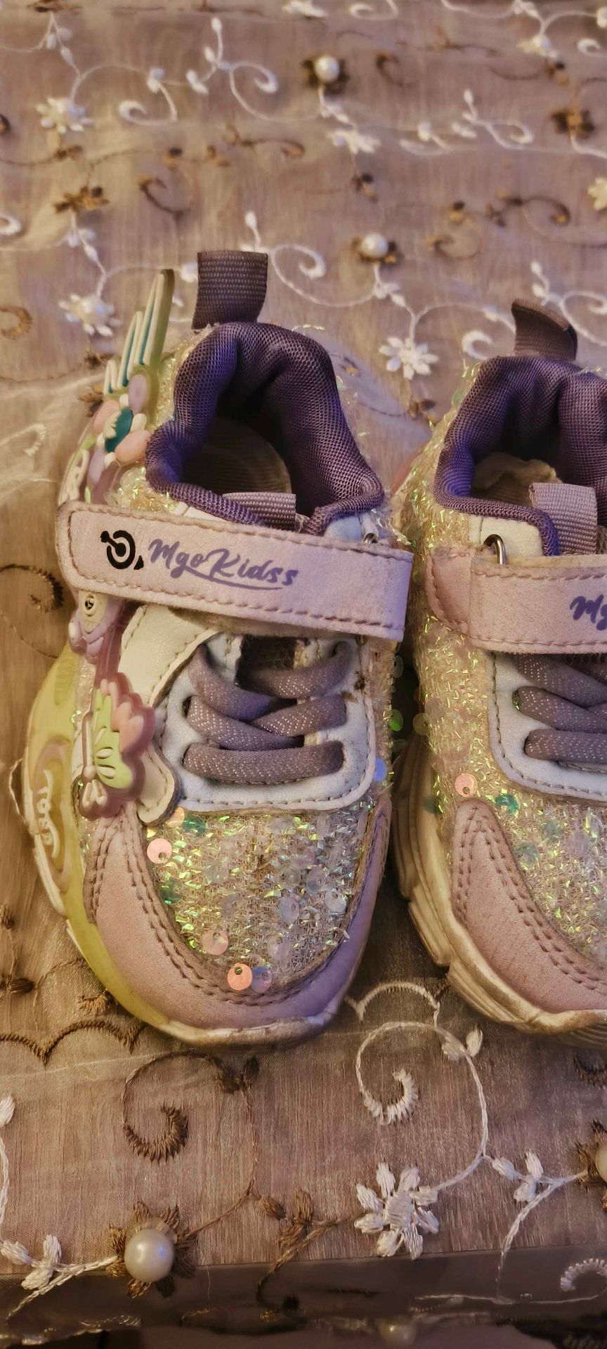 Kids Sneakers Sparkle Purple