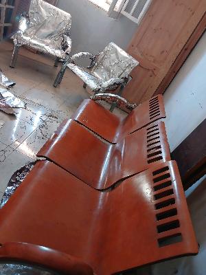 wooden sofa