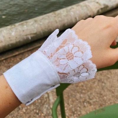 White Lace Cuff Wrist Accessory