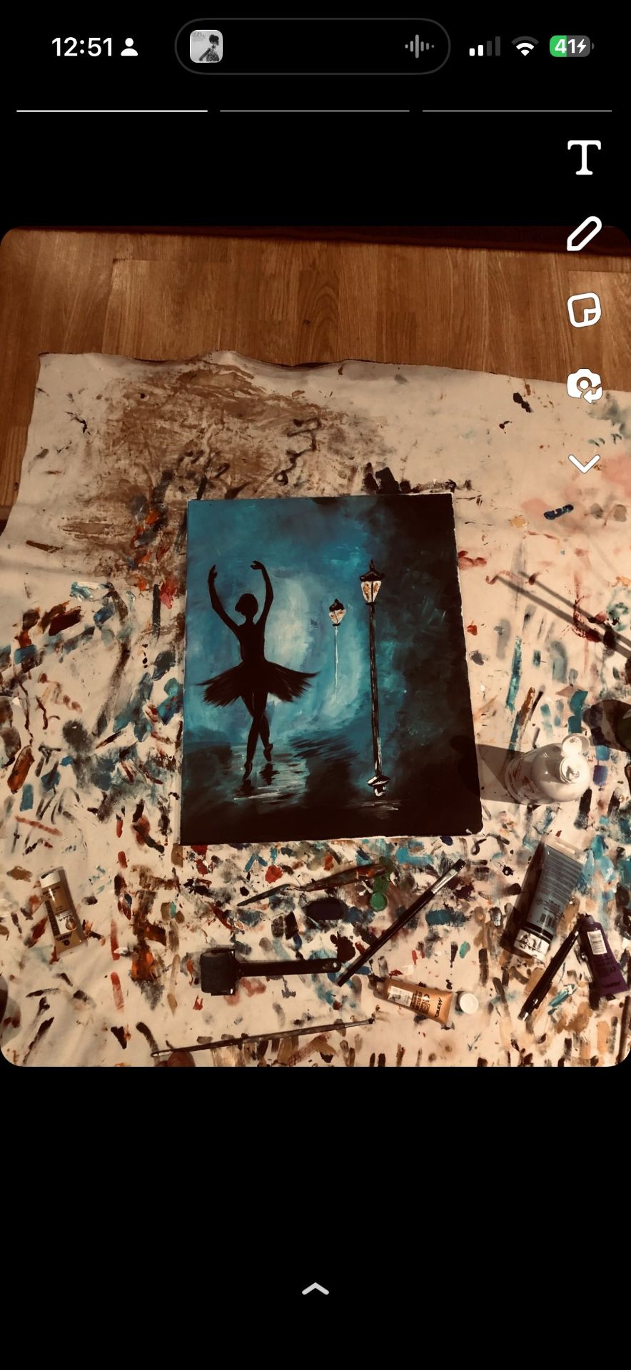 Ballet Dancer Canvas Painting