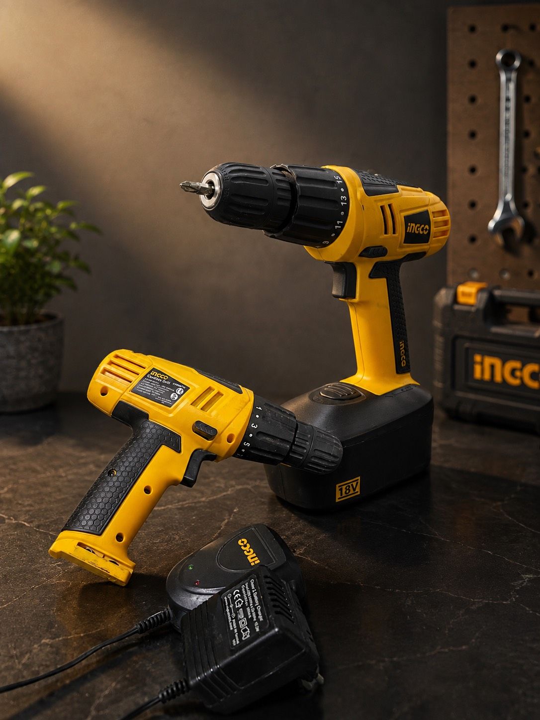 INGCO 18V Cordless Drill Set