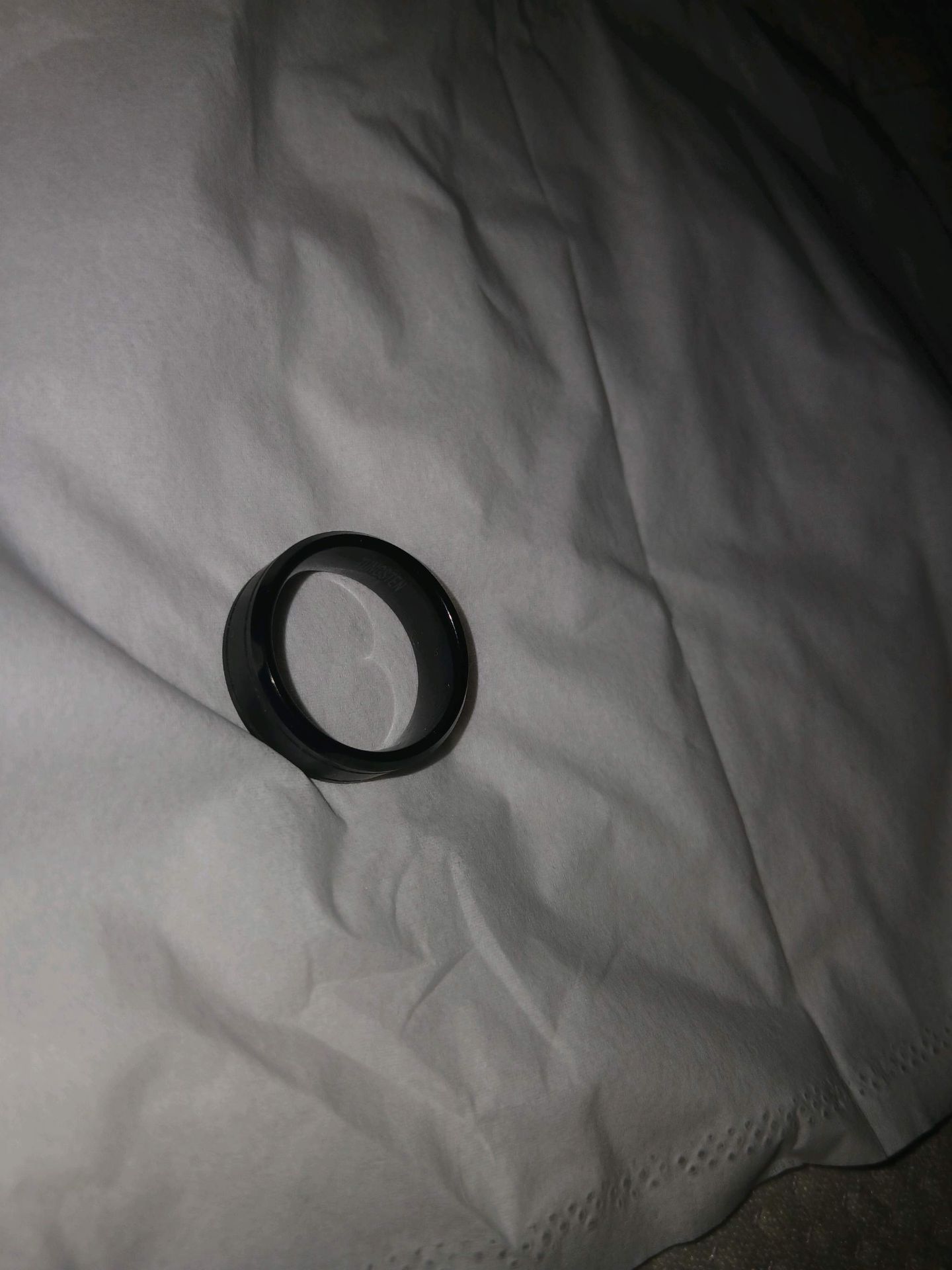 Black tungsten ring