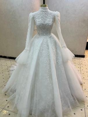 White Beaded Ball Gown