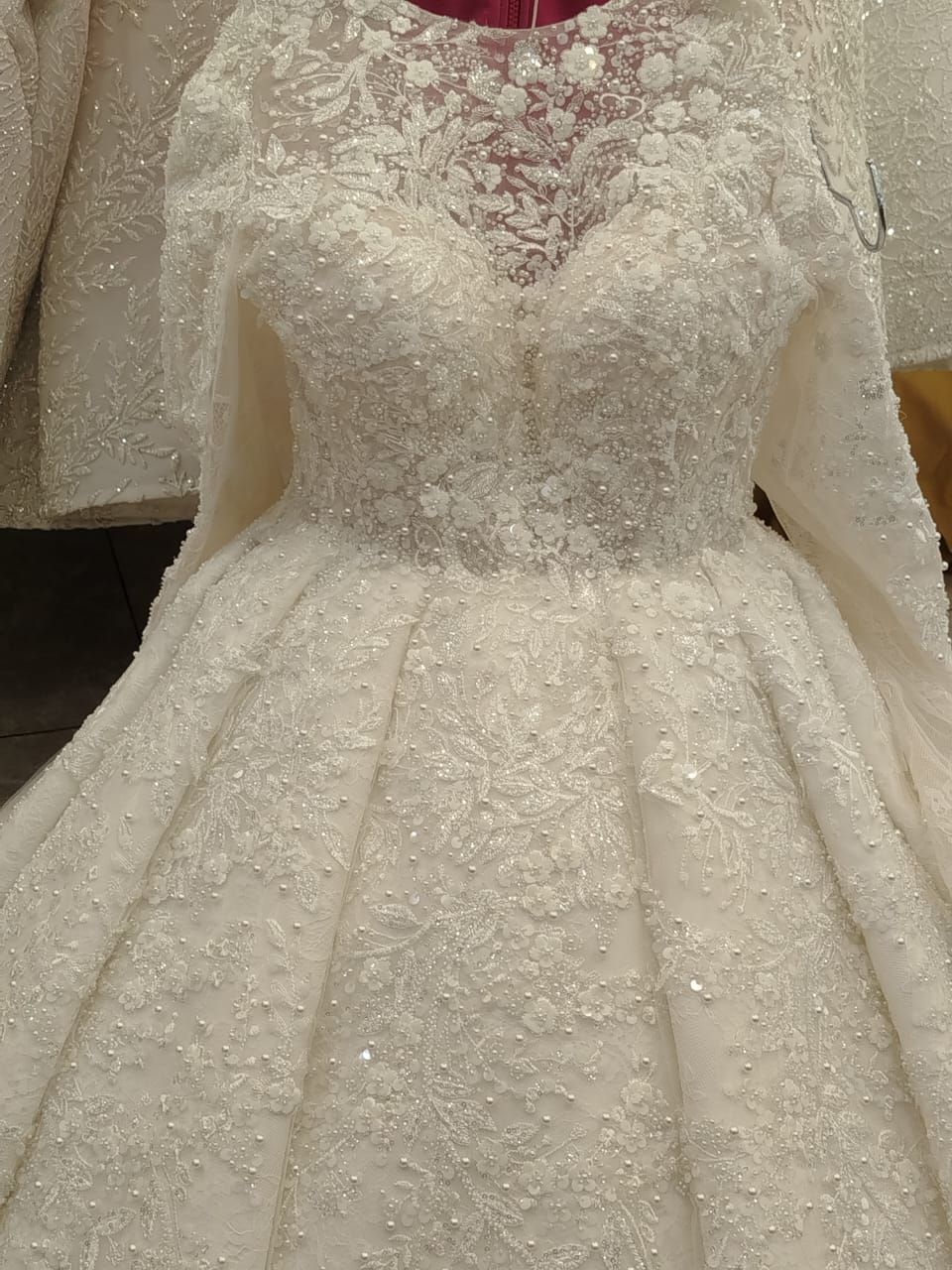 Beaded wedding dress