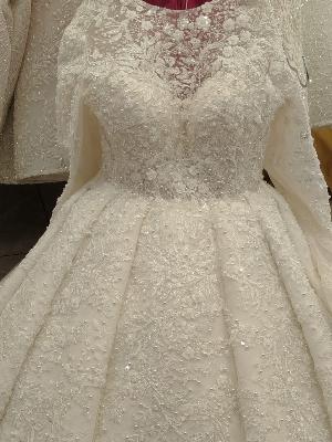 Beaded wedding dress