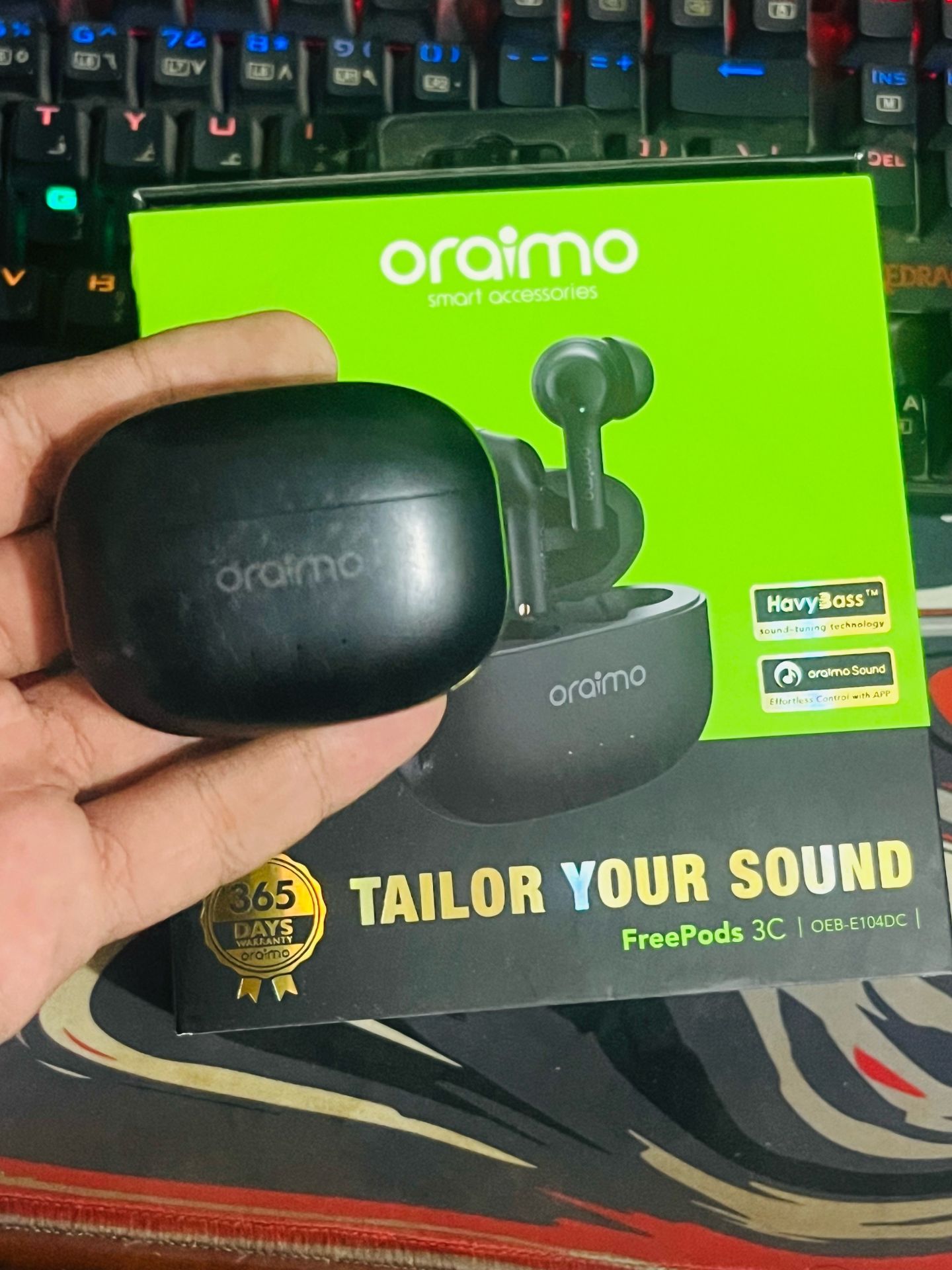 Oraimo FreePods 3C Earbudsسماع