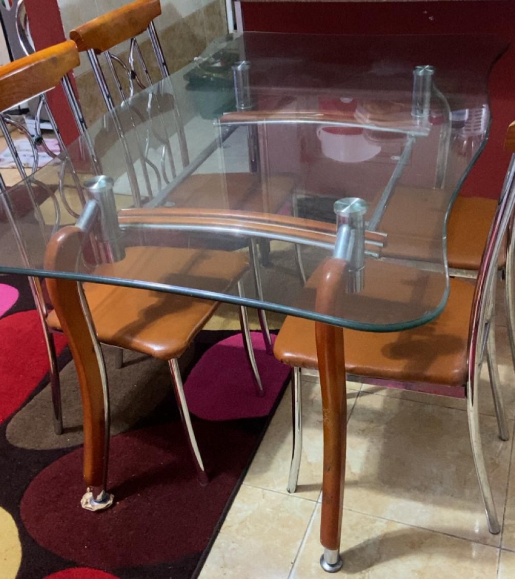 Glass Dining Table Set