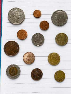 vintage old coins