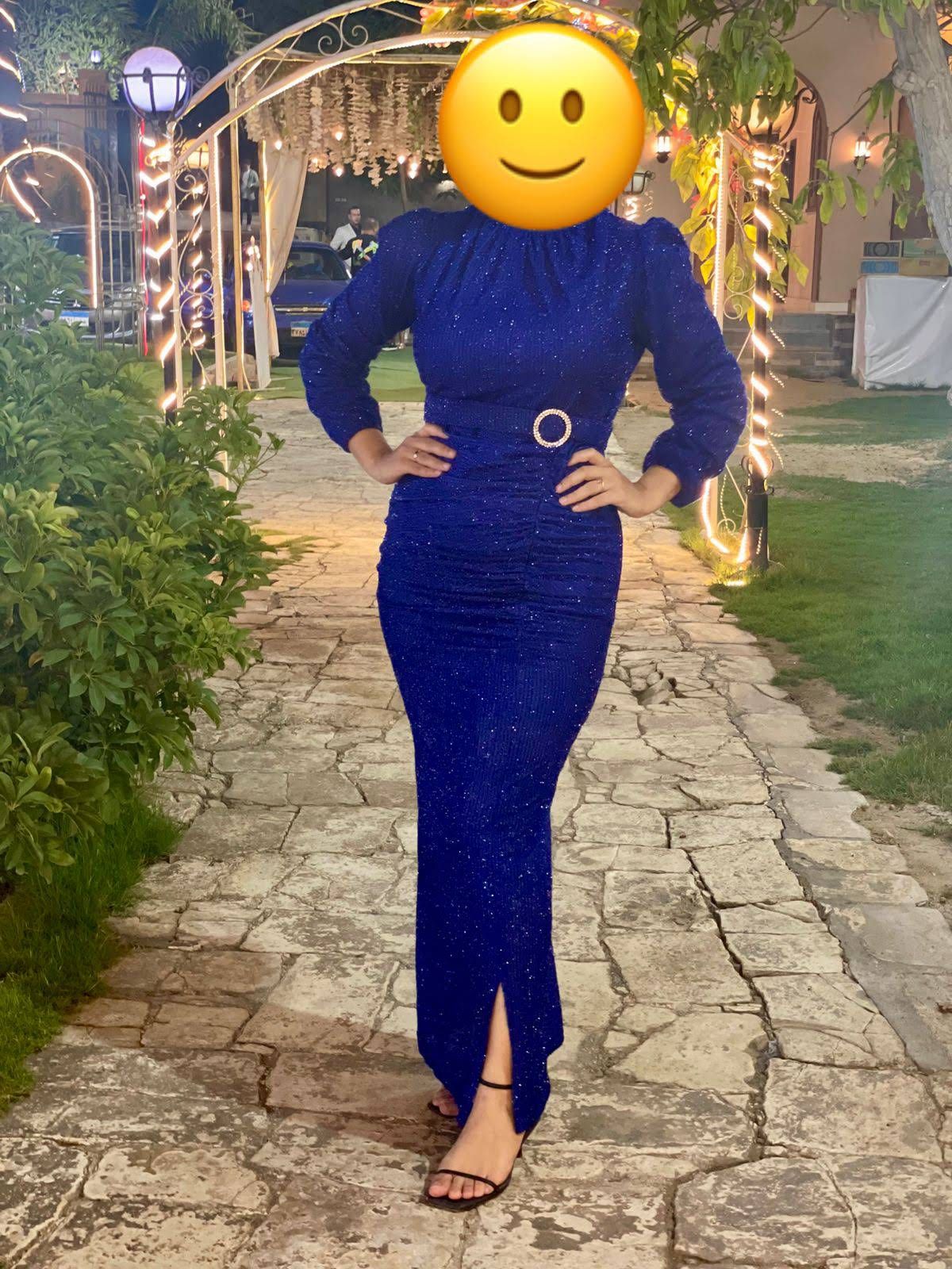 Blue Sparkle Bodycon Dress
