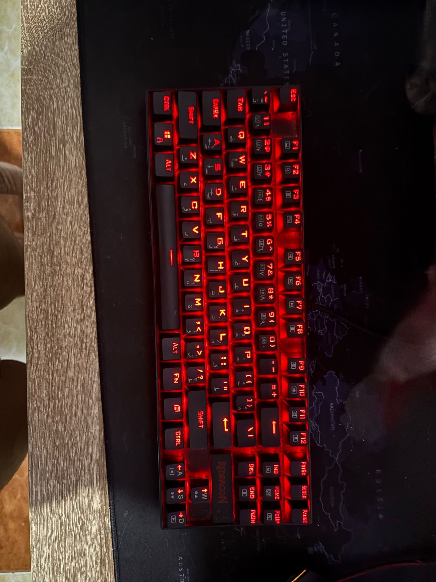 Keyboard Red dragon