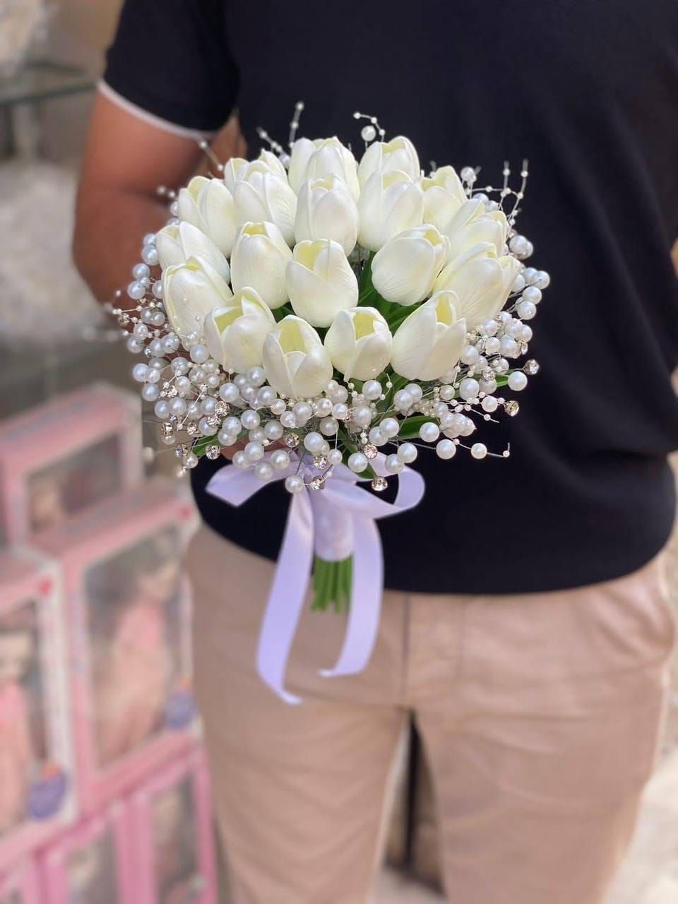 White Tulip Bouquet