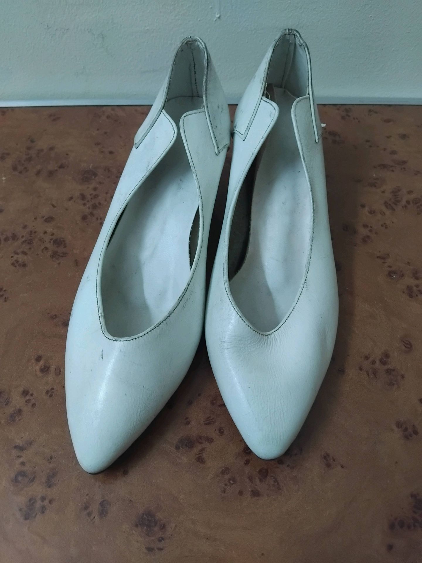 White Ballet Pointe Shoes