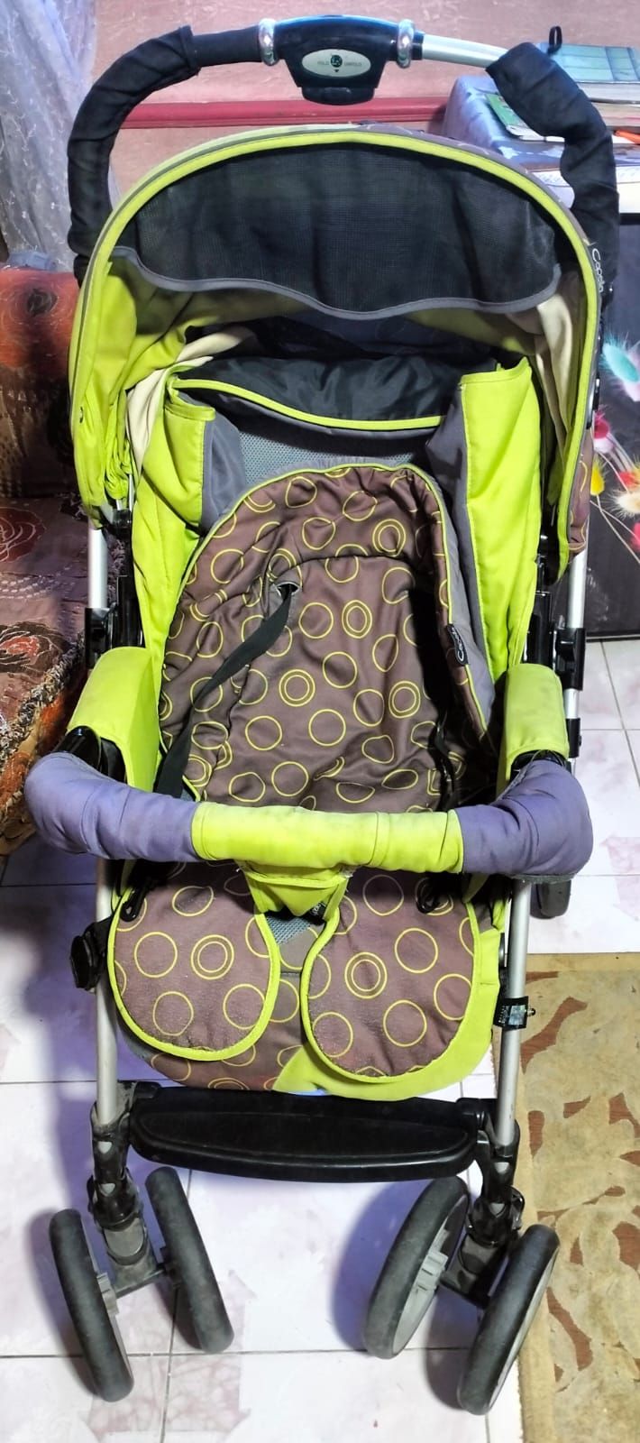 Baby Stroller Neon Yellow