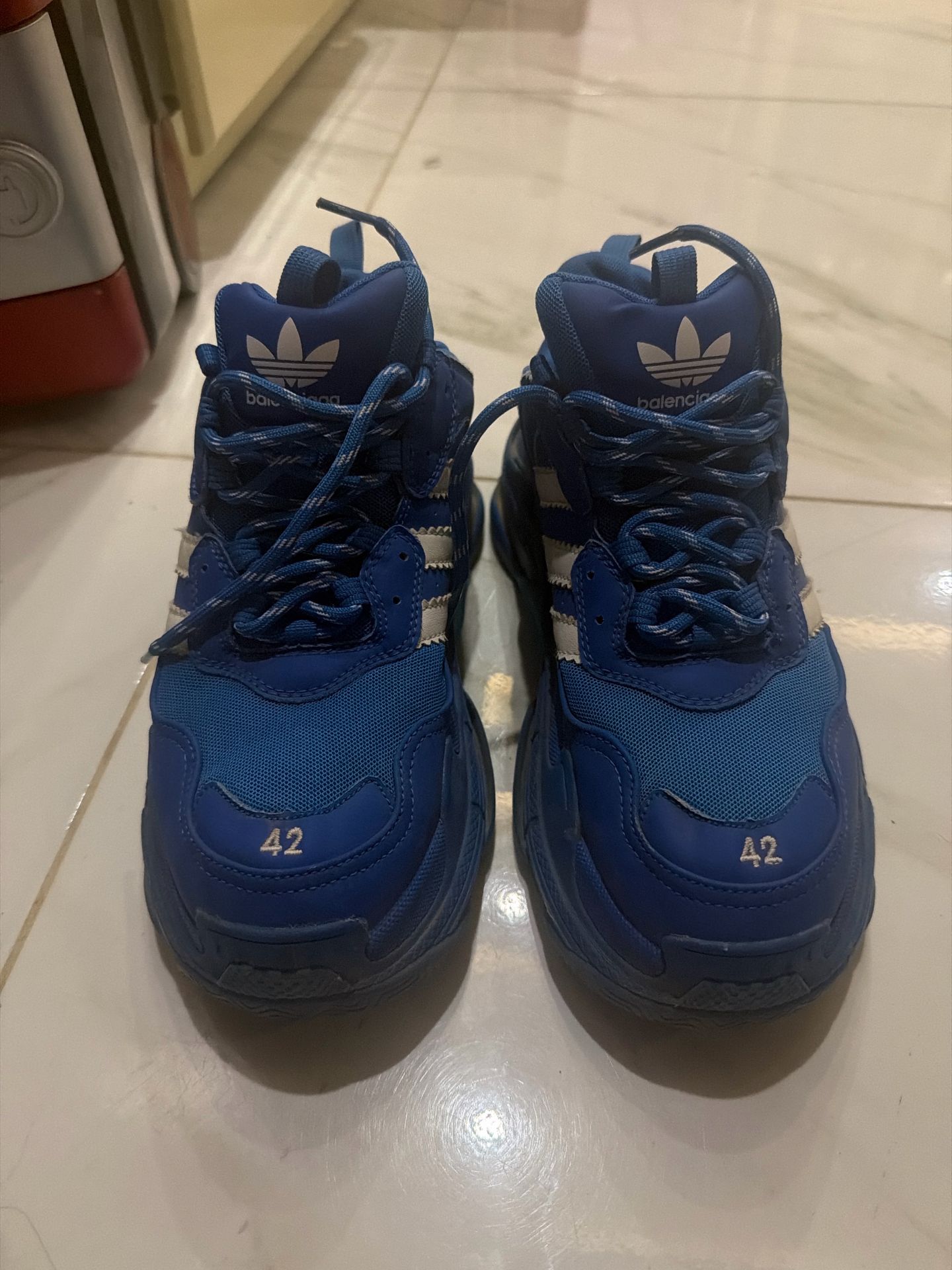 Balenciaga x Adidas Blue Sneakers