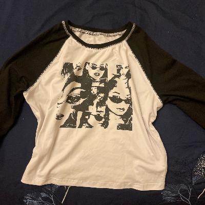 Graphic Print Raglan Tee