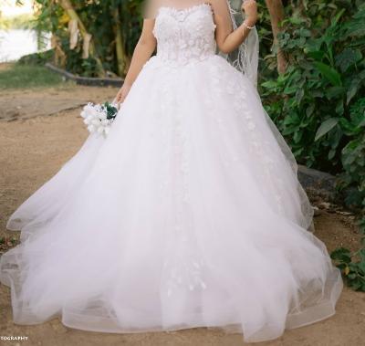 White Wedding Ball Gown Dress