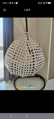 White Woven Hanging Chair