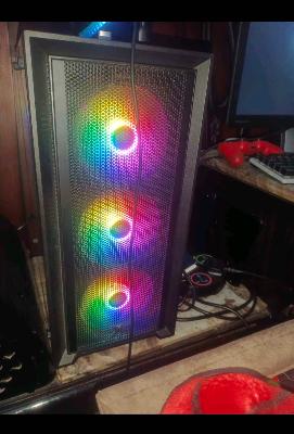 Gaming PC with RGB Fans