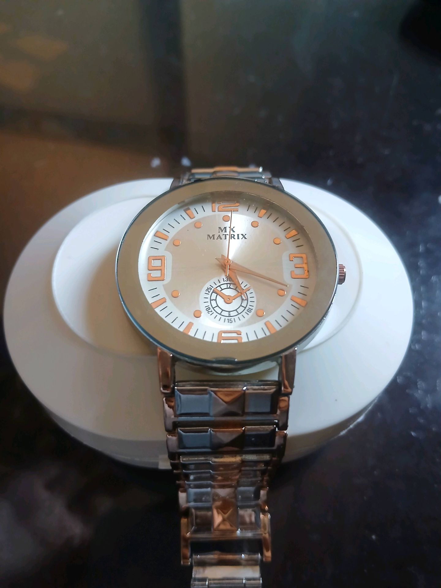 rose gold mx matrix watch