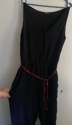 black jumpsuit