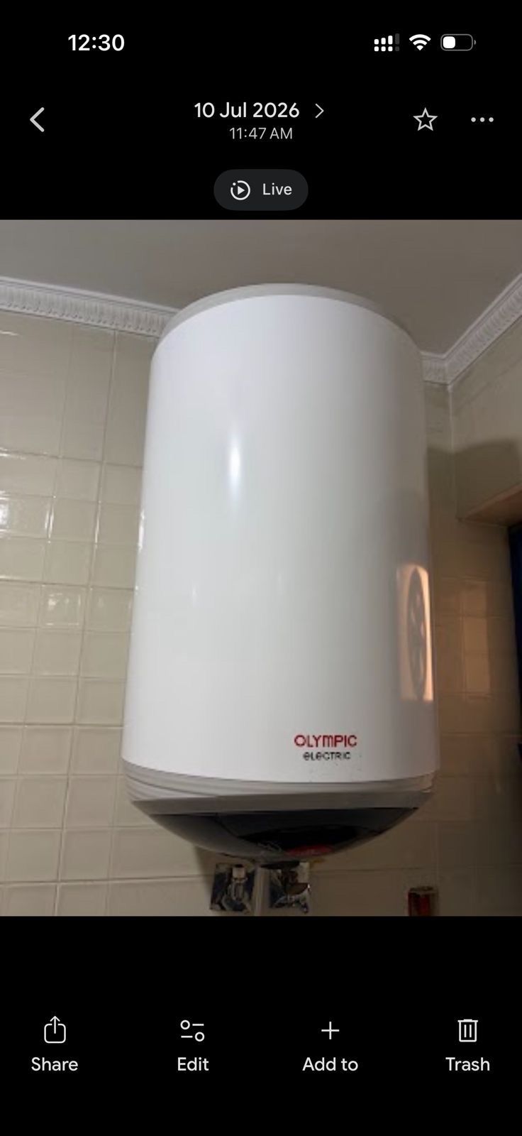 Olympic Electric Water Heater