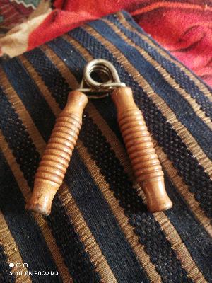 Hand Gripper with Wood Handles