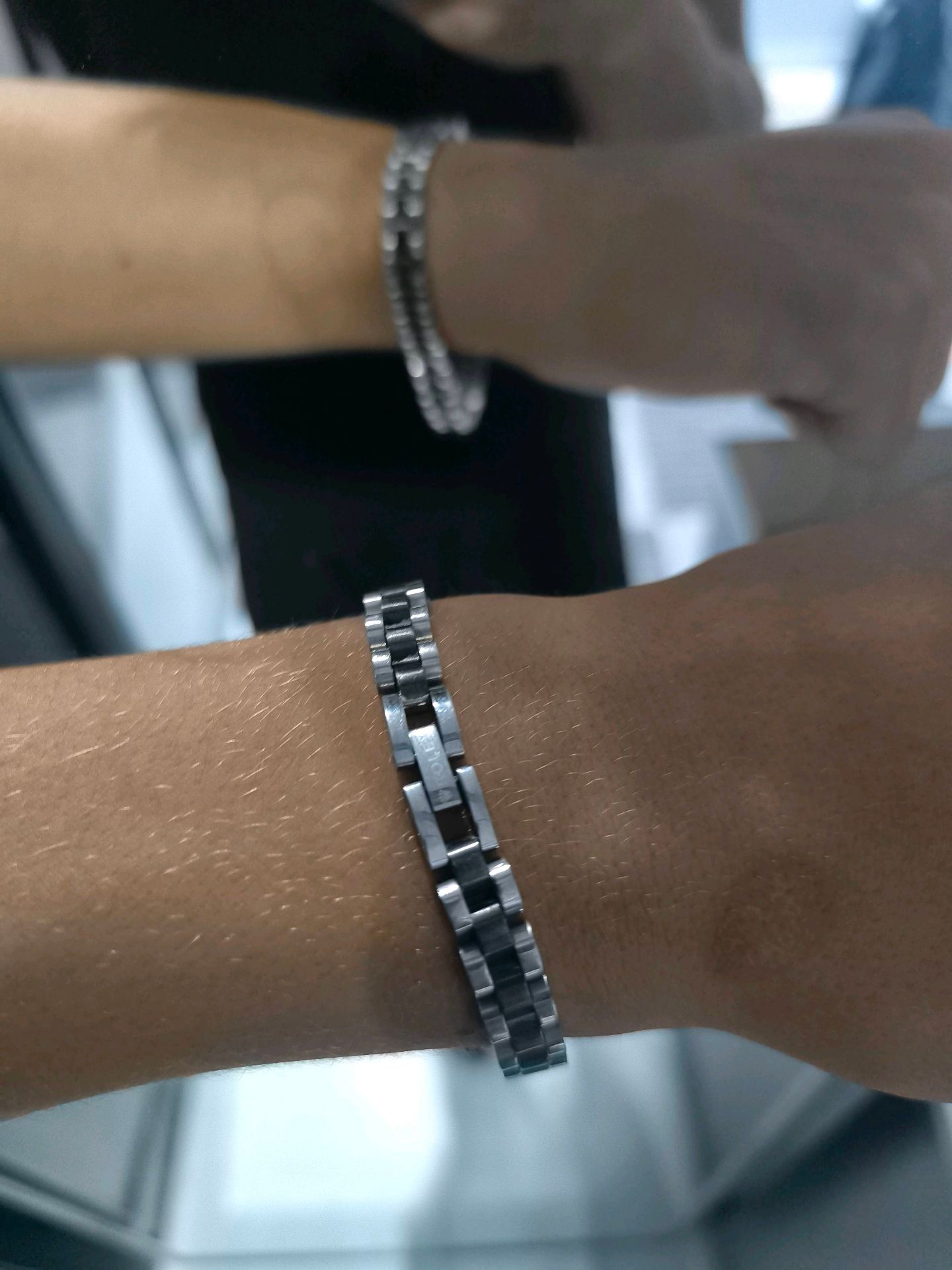 Black & Silver Link Bracelet