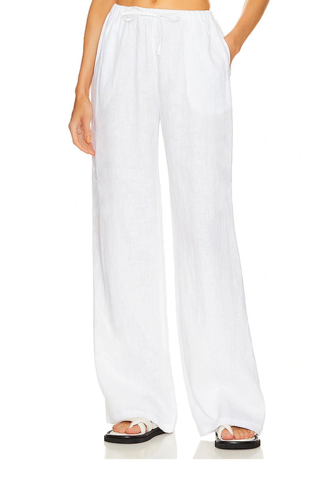White Linen Pants