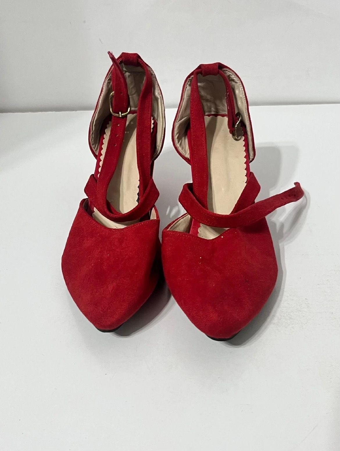 Red Ballet Pointe Shoes