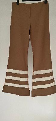 Brown Striped Flare Pants