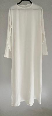 White Long Sleeve Midi Dress