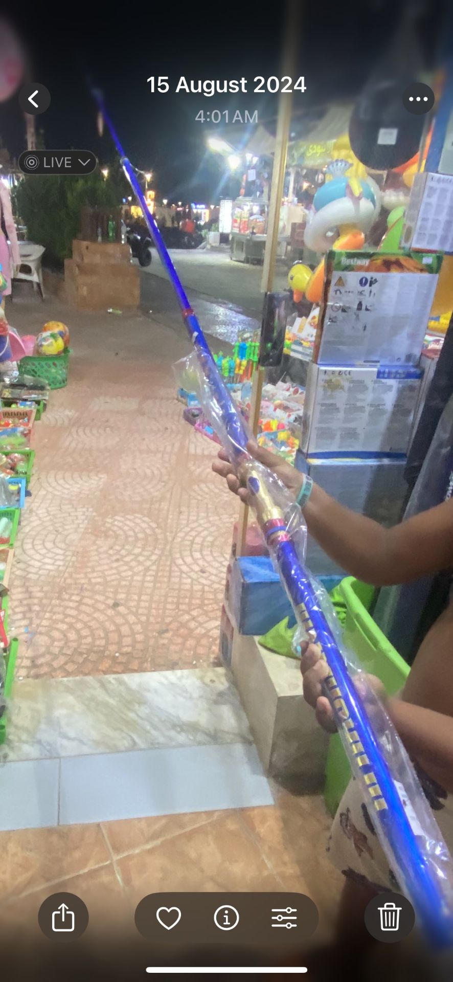 Blue Fishing Rod