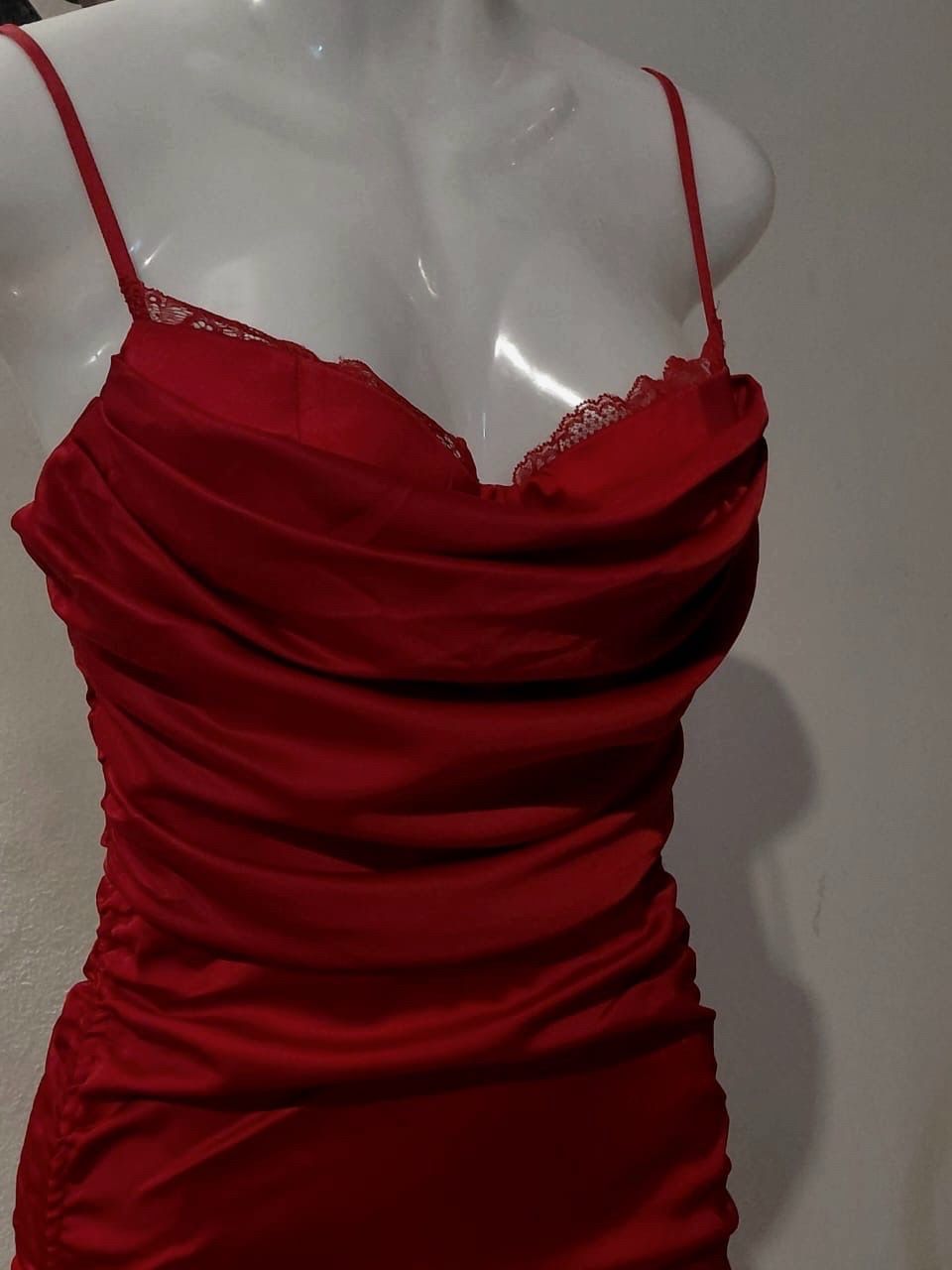 red dress