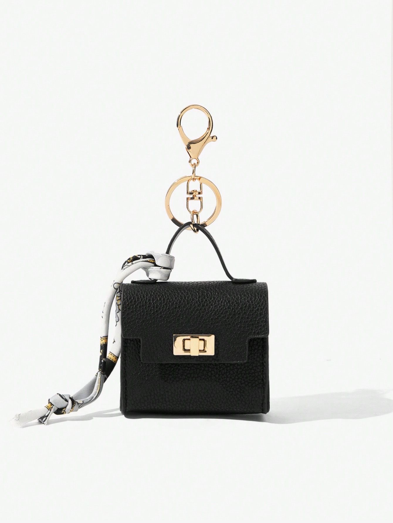 Black Mini Bag Keychain