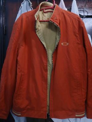 Red & Beige Reversible Jacket