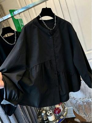 Black ButtonUp Oversized Shirt