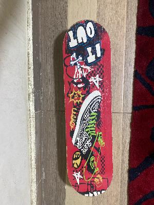 Red Graphic Skateboard