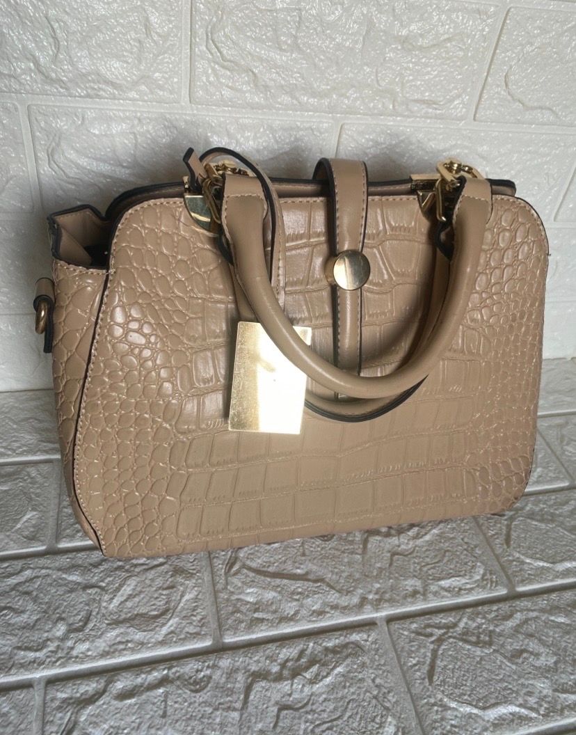 Crocodile Embossed Handbag