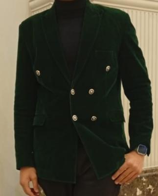 Green Velvet Blazer