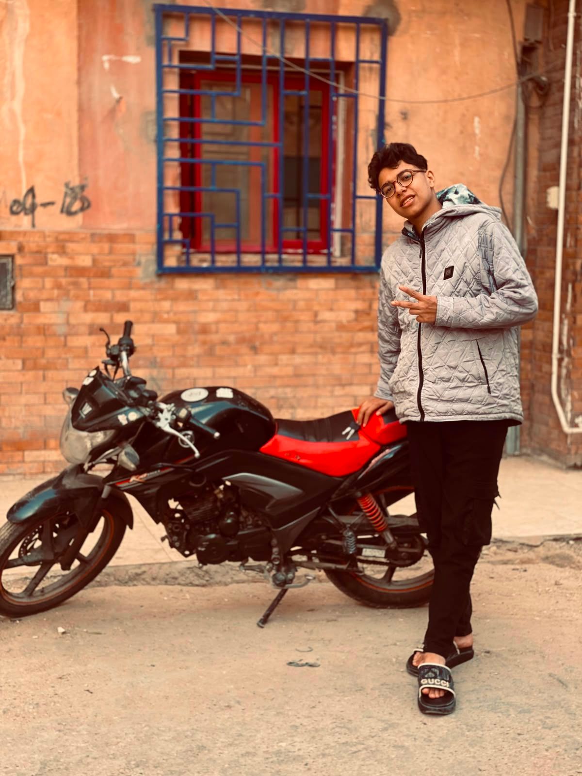 Black & Red Motorcycle