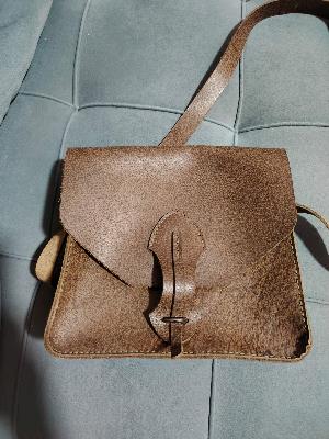 Brown Leather Shoulder Bag