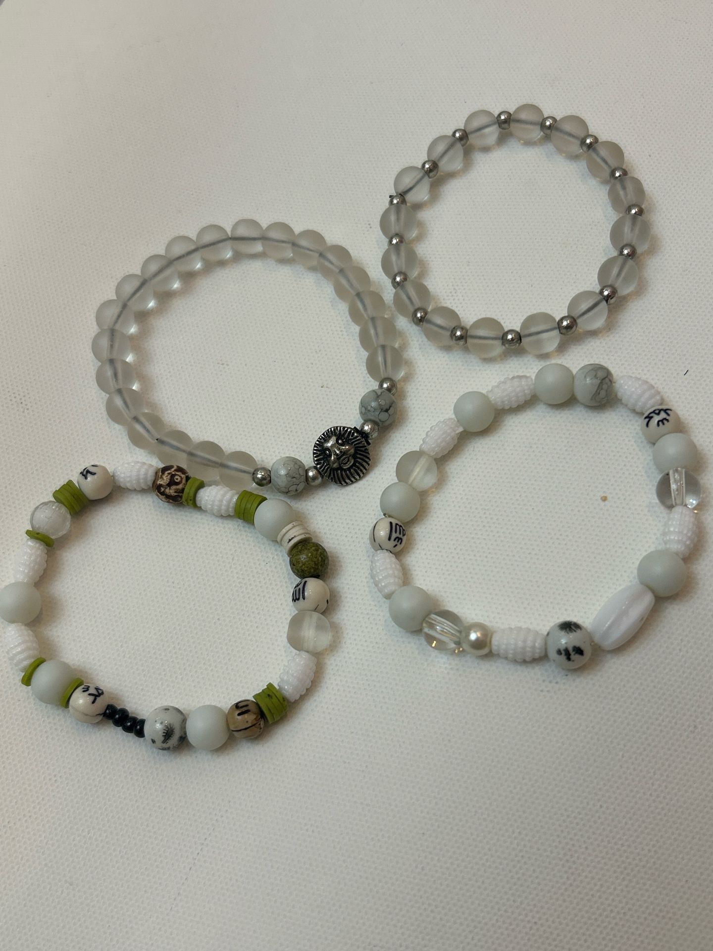 Beaded Bracelets Set (4 pieces)