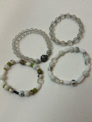 Beaded Bracelets Set (4 pieces)