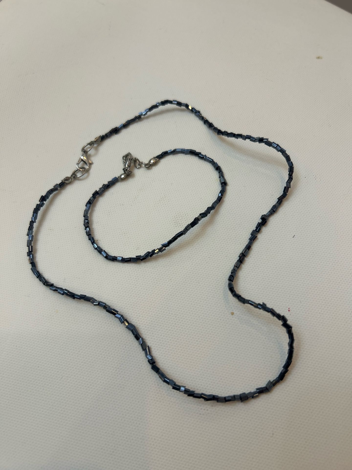 Beaded necklace and bracelet