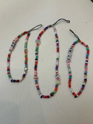 Beaded Phone Charms Set
