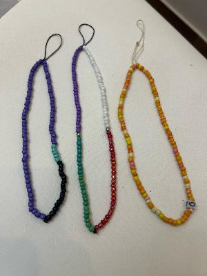 Beaded Phone Charms Set