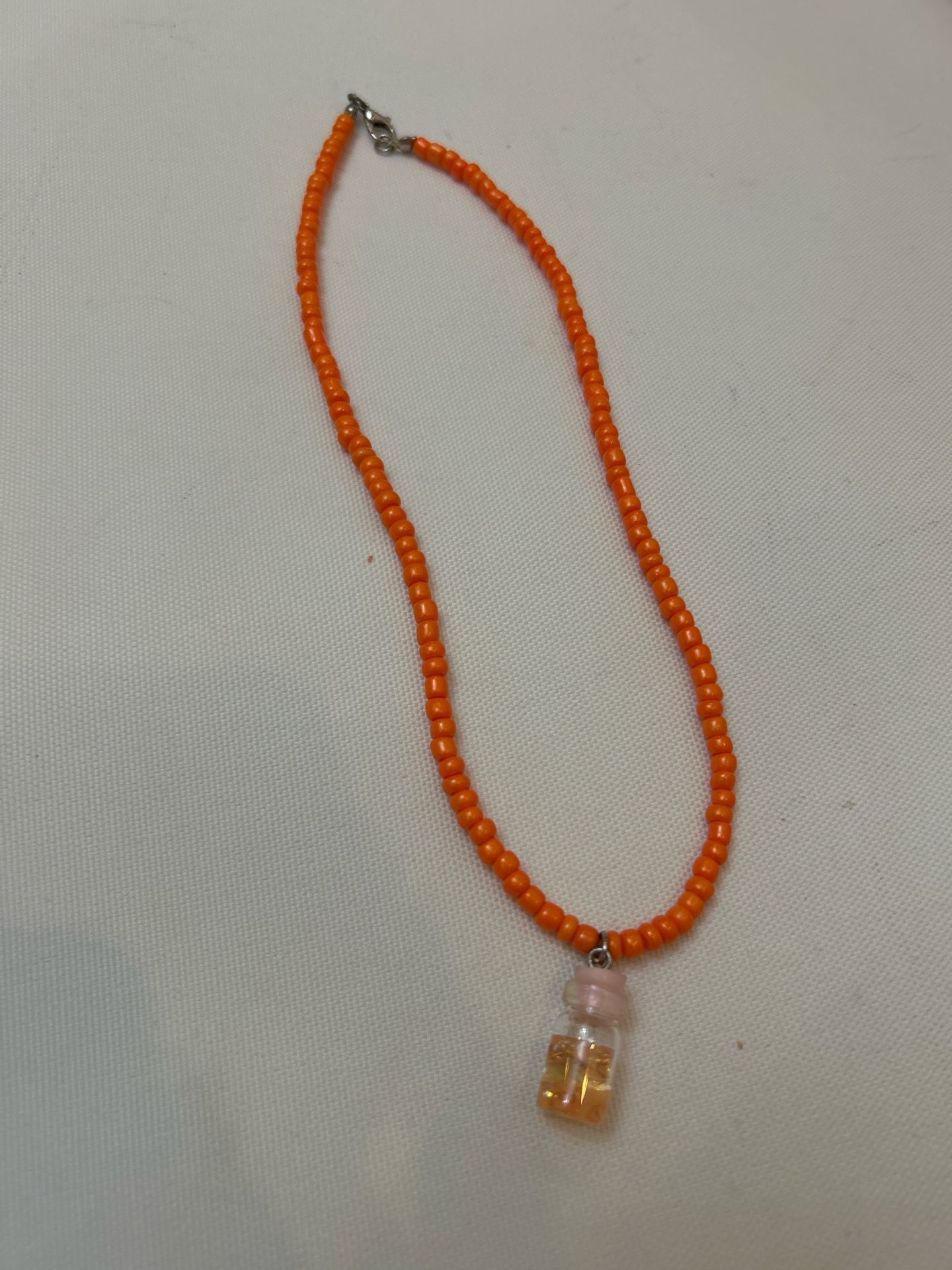 Orange Beaded Necklace