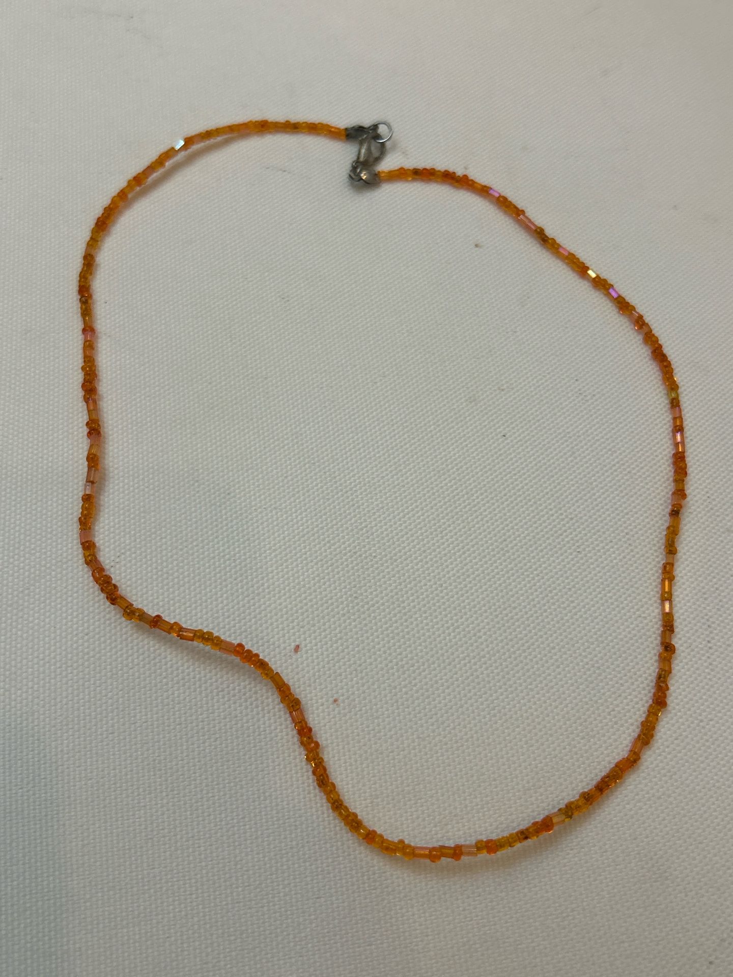 Amber beaded necklace