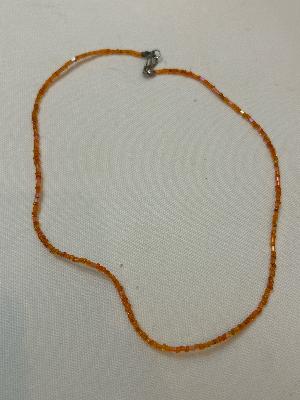 Amber beaded necklace