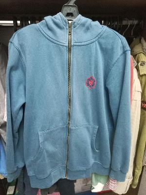 BeNesht Blue Zip Hoodie